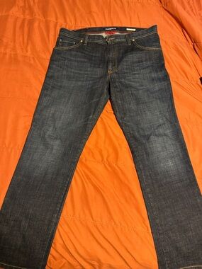 Alberto Makali Men's Dark Blue Straight Jeans